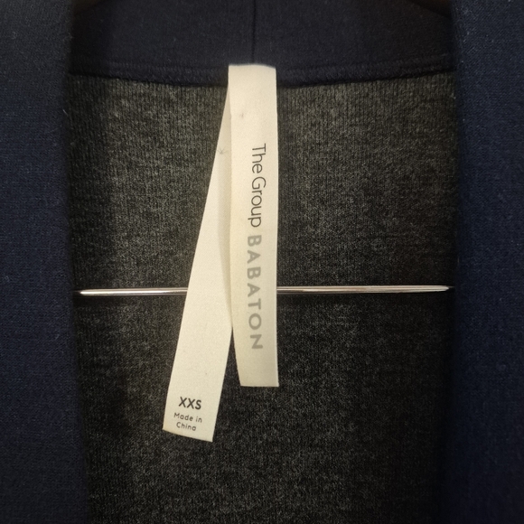 Babaton Aritzia Ty Navy Cardigan Mid Length Self Tie XXS - Picture 6 of 9